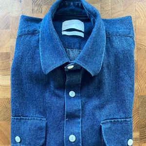Saturdays NYC Raw Denim Work Shirt - Large